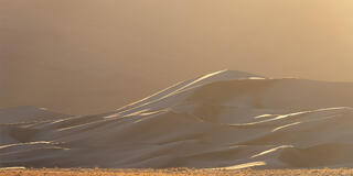 Eureka dunes at sunset