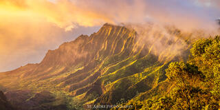 Kokee State Park sunset in Kauai, Hawaii