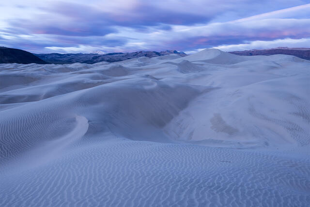 Cool Blue Dunes print