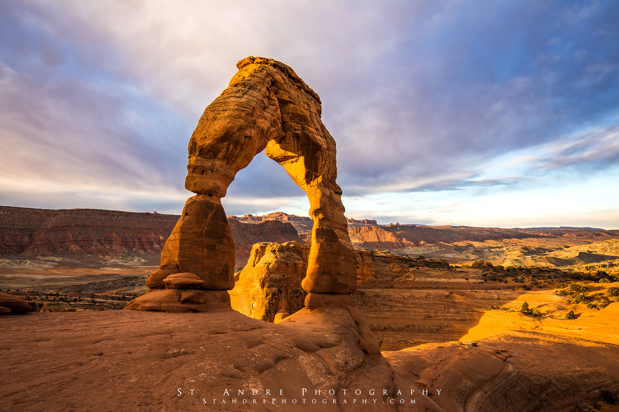 Delicate Arch at Sunrise | Arches National Park | Nathan St. Andre Photography