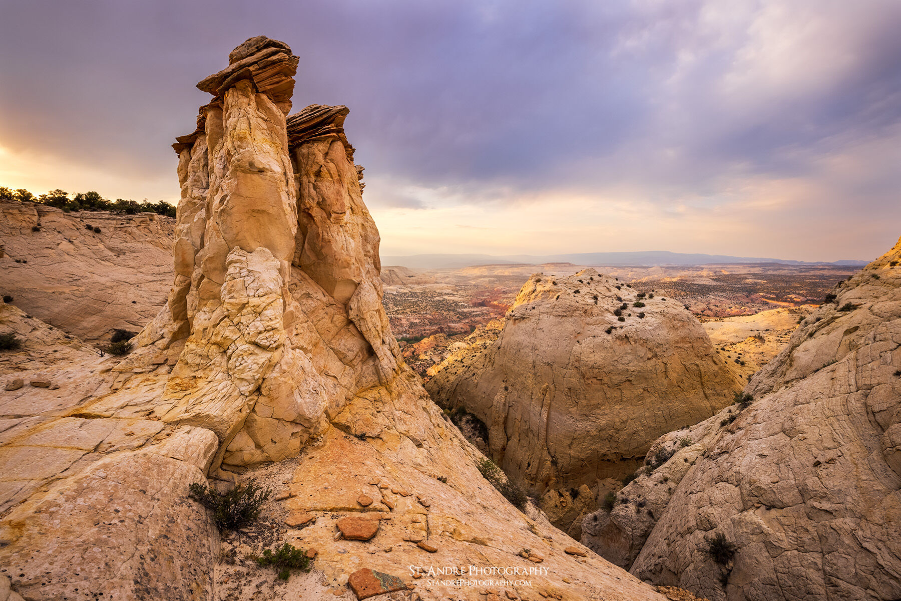 Large hoodoos that sit at the top the escalante canyon near where Sand Creek enters the drainage. 