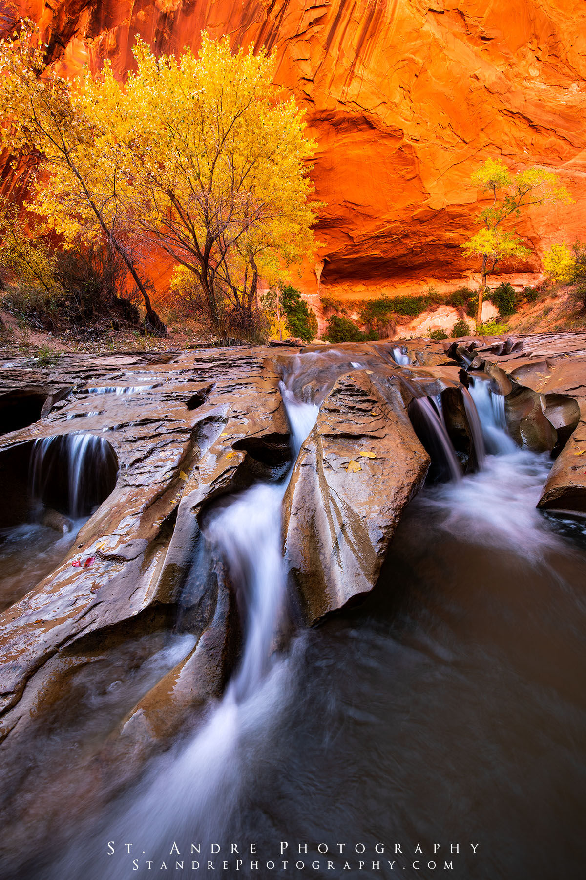 Swiss Cheese Falls Swissh cheese falls in escalante utah.